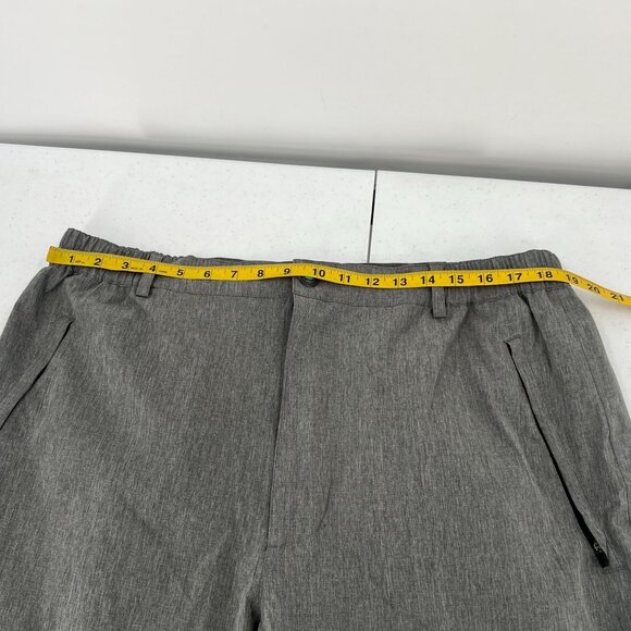 Linksoul XL Gray Heather Hybrid Pants Performance Stretch Zip Ankle Golf Travel - Picture 8 of 14